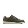 Rieker Plain Toe Laced Casual Shoe - Olive